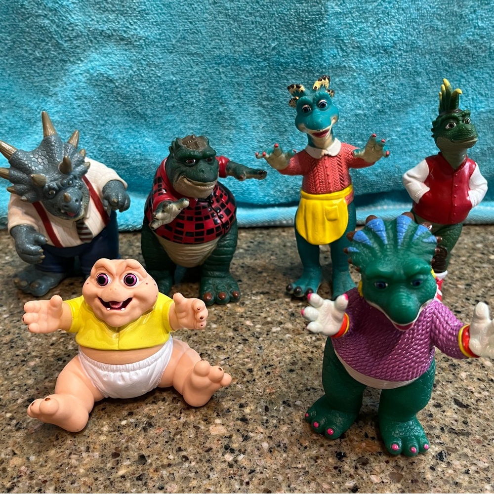 Dinosaurs TV Show Figures-Sinclair Family Vintage Disney 1990s - Picture 2 of 12